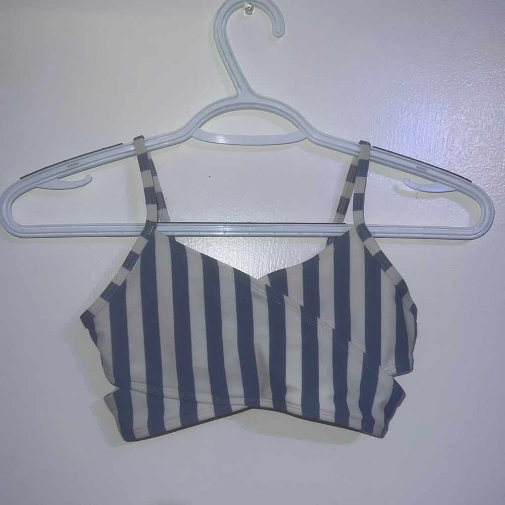 Abercrombie girls striped Bikini Top